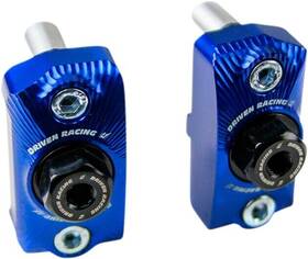 Drcax-202bl Driven Racing Captive Axle Blocks Blue For Yamaha Mt-03/yzf-r3