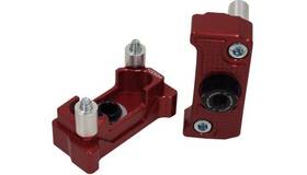 Drcax-204rd Driven Racing Captive Axle Blocks Red For Yamaha Xsr700/mt-07/fz-07/yzf-r7