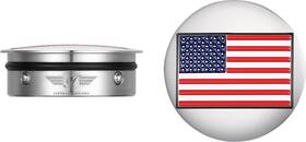 Fd20-af-ss Figurati Designs Swingarm Pivot Cover - Stainless Steel With American