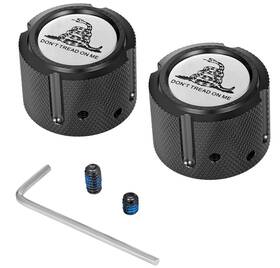 Me-fd40-fac-bk Figurati Designs Fd40-fac-bk Front Axle Nut Cover-black With Dont Tread On