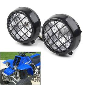 Goodcde 550749125316 1pair Lens Grill Headlight Lamp For Yamaha Banshee 1987-2006 2002 Atv 4 Wheel Us