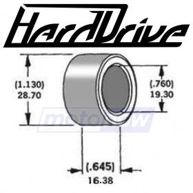 339295 Harddrive 3/4 Inch Axle Spacer For Tires And Wheels Wheel Ox