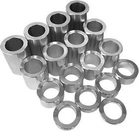 Dp1q8rvv04 Harddrive Parts Chrome 1 Wheel Spacer 17 Piece Kit .125-2.00 For Custom Street Bikes
