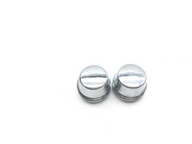 241898 Harley-davidson Front Wheel Axle Nut Covers 2006 Dyna Street Bob Efi Fxdbi 2551