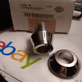 41378-08 Harley-davidson Fxcw/c Axle Spacer. Chrome Kit Rocker