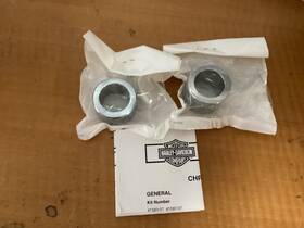 41597-07 Harley-davidson Oem Chrome Front Wheel Spacers 07-13 Fx Softail Deuce Standard