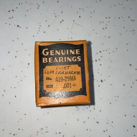 Harley Davidson 419-29ma Nos Original Bearings Set Left Crankcase Sealed