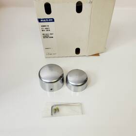 Harley-davidson 43000110 2008-up Dyna Softail Multi-fit Rear Axle Nut Covers Satin Chrome