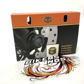43000123 Harley-davidson Nos Genuine Dominion Collection Front Axle Nut Covers Bronze