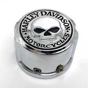 43163-08 Harley-davidson 1 Oem Willie G Skull Front Axle Nut Cover 99-07 Touring Genuine