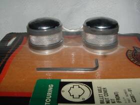 43387-01 Harley-davidson Billet Axle Nut Cover New