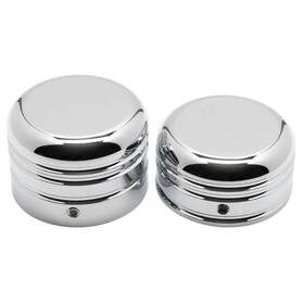 Hw163021 Hogworkz Chrome Contrast Cut Rear Axle Nut Covers
