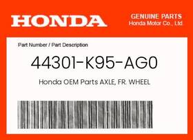 44301-k95-ag0 Honda Genuine Axle Fr. Wheel -