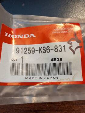 91259-ks6-831 Honda 803467174648 Oem Oil Seal For Cr125r Cr250r Tc 24x37x7mm T2