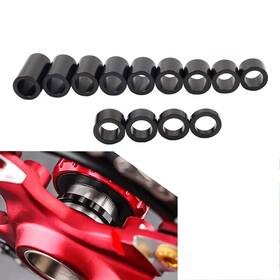 Hukyu 550735971880 Wheel Axle Spacers Id 1 Inch Od 1/2 For Harley Touring Road Glide Softail Black