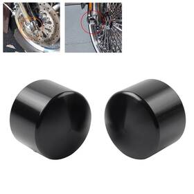 Hukyu 550736256894 Front Axle Cap Nut Cover For Harley Touring Road King Street Glide Dyna