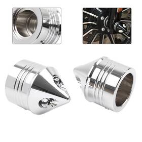Hukyu 550737727164 Front Axle Cap Nut Cover For Harley Touring Dyna Road King Glide Flhr