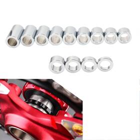 Hukyu 550748842016 Wheel Axle Spacers Id 1 Inch Od 1/2 For Harley Touring Road Glide Softail Bobber