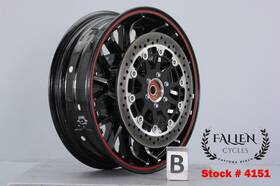 1525334-1876 Indian 2023 Challenger Dark Horse 16 Inch X 5 Back Rear Wheel Rim Gloss Black #4151