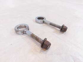 18-032 Indian Motorcycle-gilroy Scout Chief And Spirit Chrome Rear Wheel Axle Adjuster Bolts With Nuts