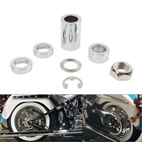Kabusikikaisya-kawausa 550740627239 Motorcycle Rear Axle Nut Spacer Kit For Harley Softail Flst Fsxt 2008