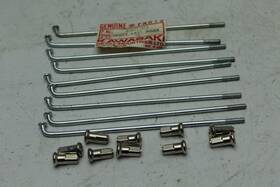 41027-012 Kawasaki 1966-1967 W1 1968 69 W1ss W2ss W2tt Comm. Spokes Nipples 9 Kb46