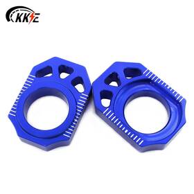 A04ab25bl Kke 25mm Rear Axle Blocks Chain Adjuster Fit Yamaha Yz450f 2010-2018 Yz250f Blue