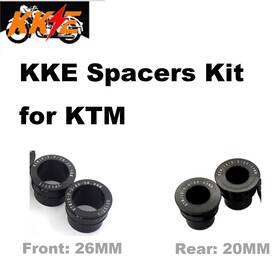 A06rso20bk Kke A06fso26bk/a06rso20bk Replacement Black Front And Rear Spacer Kit For Ktm Sx Xc Exc 125-530cc 07 09