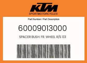 60009013000 Ktm Genuine Spacer Bush. Fr. Wheel R/s 03 -