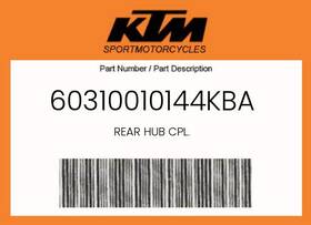 60310010144kba Ktm Genuine Rear Hub Cpl. -