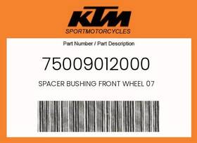 75009012000 Ktm Genuine Spacer Bushing Front Wheel 07 -