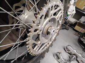 Ktm 7731000114430 Used Rear Wheel Assy With Brake Rotor And Sprocket 2007 250 Sx-f