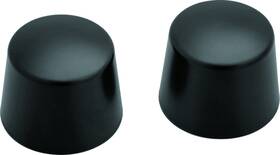 Kuryakyn 191209027667 Front Axle Nut Caps Satin Black