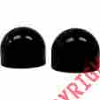 La-7810-00b La Choppers Black Dome Axle Caps For 1996-2015 Harley Softail Dyna Touring Xl