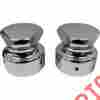 La-7812-00 La Choppers Chrome Tri-sided Axle Caps For 1996-2015 Harley Softail Dyna Touring
