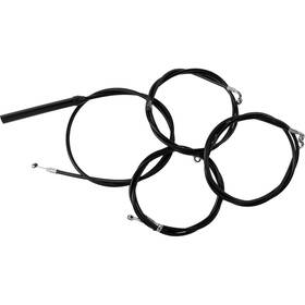 La-8059kt2-19b La Choppers Handlebar Cable/brake Line Kit - Complete 18 Inch 20 Black Vinyl