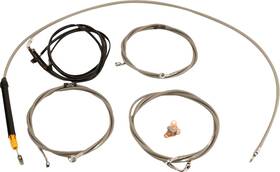 La-8059kt3-08 La Choppers Cable Kit - Stock Handlebars Stainless
