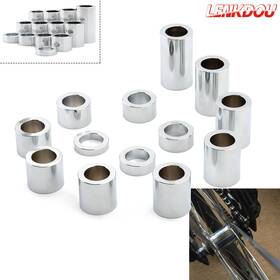 06001-0016c-fm38 Lenkdou 13pcs Aluminum Wheel Axle Spacers Kit Id 1 Inch To Od 1/2 For Harley Touring Dyna