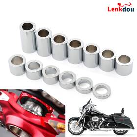 06001-0016c-fna38 Lenkdou For Harley Wheel Axle Spacers Kit Id 1 Inch To Od 1/2 Custom Dyna Softail Touring