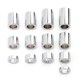 Mp06-001-0016c-38mml1 Lenkdou For Harley 1 Inch Id 1-1/2 Od Wheel Axle Spacer Kit Touring Bobber Custom Choppers