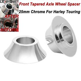 Mp06-001-0017clmt Lenkdou Front 25mm Tapered Axle Wheel Spacers For Harley Touring Road Street Glide 08-23