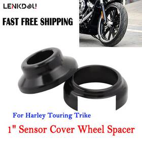 Mp06-001-0029b-la-dt Lenkdou Black 1 Inch Sensor Cover Wheel Spacer For Harley Abs Road King Street Electra Glide