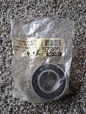 57305 Mid Usa 25mm Double Row Sealed Rim Wheel Axle Bearing For Harley 9276
