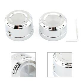 Motoefg 550720334409 1 Pair Rear Axle Bolt Nut Cap Cover For Harley Softail 2018-2023 Chrome