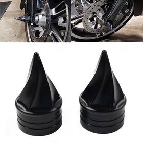 Motorshop168 834561236499 For Harley Touring Electra Road Glide King 00-07 Front Axle Cap Nut Covers