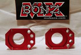 535344 Mx Bonz For Suzuki Rm125 2000-2008 Rear Wheel Axle Blocks Chain Adjuster