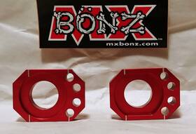 Rm2500108absm Mx Bonz Suzuki Rm125 2000-2008 Rear Wheel Axle Blocks Chain Adjuster Rm 125