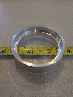 0093-0600 Performance Machine Harley Wheel Hub Spacer 2.50 Od 2.0 Id