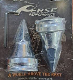 1-040-1 Perse Performance Front Axl Cover Smith Hex Harley Davidson 7/8 Inch Axle