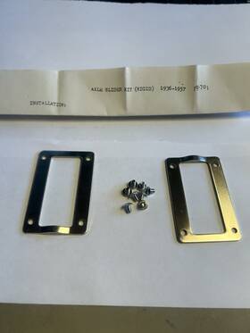 19701 Ram Jett Harley Polished Stainless Steel Rear Axle Protector Plates 36-57 Rigid